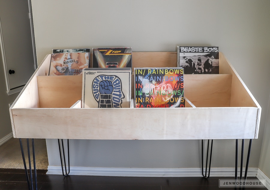 How To Build A DIY Vinyl Record Storage Cabinet Display
